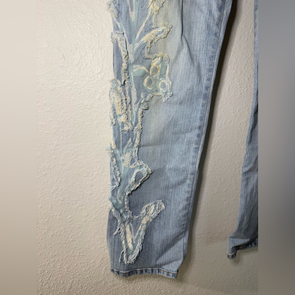 INC International Concepts Bootcut Jeans with Embroidered Leg Detail - Picture 9 of 11